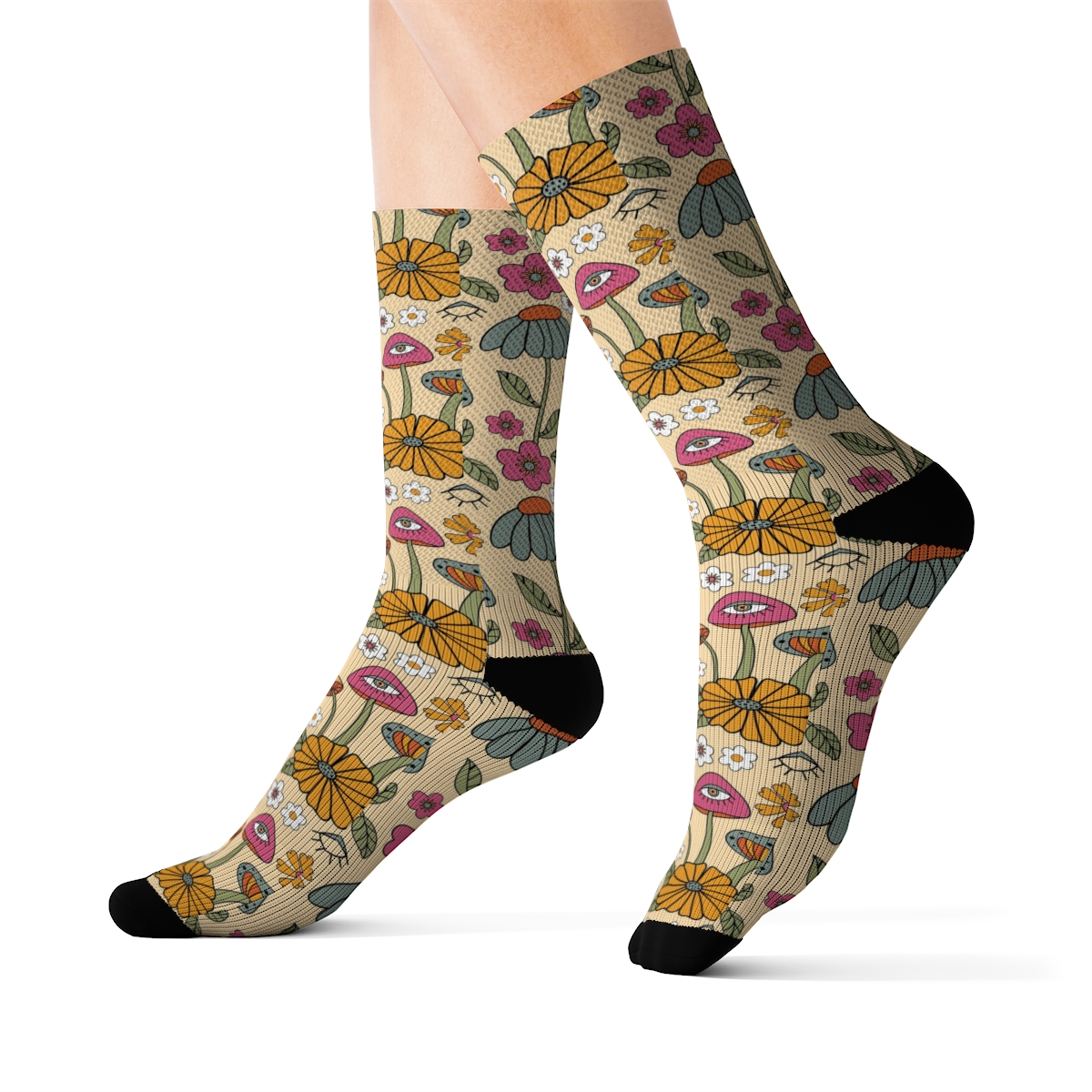 45132-4.jpg 70s Style Daisy Socks - Image 1